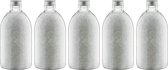 Claudius Badzout - 600 gram - Fles met aluminium dop - No scent No colour (Geurloos) - set van 5 stuks