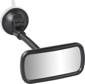 ProPlus Universele Achteruitkijkspiegel Binnenspiegel - Autospiegel - Interieurspiegel - Wijdehoekspiegel - Flexarm 12 cm - met Zuignap - 11.5 x 5.5 cm