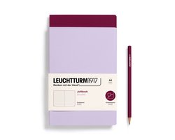 Leuchtturm1917 Double A5 Medium Jottbook Dotted Lilac / Port Red (set van 2)