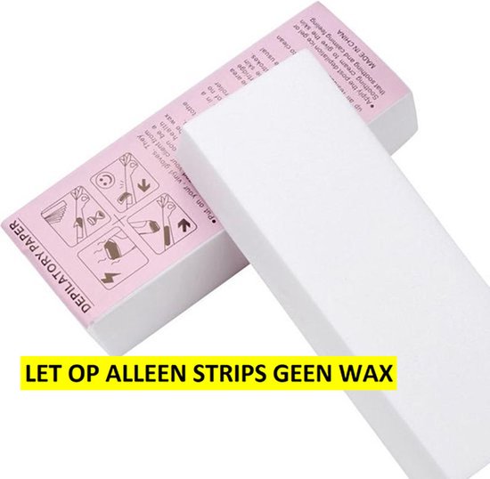 Foto: Ontharingsstrips harsstrips waxstrips lichaam benen bikinlijn gezicht borsthaar rughaar ontharen waxen ontharing strips lichaamshaar verwijderen gevoelige huid vrouwen mannen 100 stuks