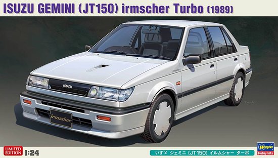 1:24 Hasegawa 20377 Isuzu Gemini (JT150) Irmscher Turbo 1989 Plastic Modelbouwpakket