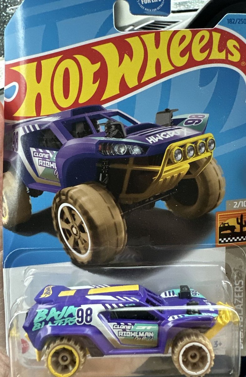 HOT WHEELS DUNE CRUSHER 182/250 1:64 BLUE HW BAJA BLAZERS 2/10