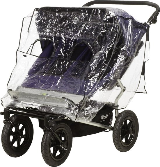 Housse De Pluie Universelle Pour Poussette Et Siège Auto - Transparente, Avec Fenêtre Large Et Aération