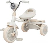 MS® - Babyfiets - Opvouwbare driewieler - Beige - Schokabsorberende wielen - Fiets - Baby - Peuter - 1 tot 5 jaar - Met trappers - Voor binnen en buiten