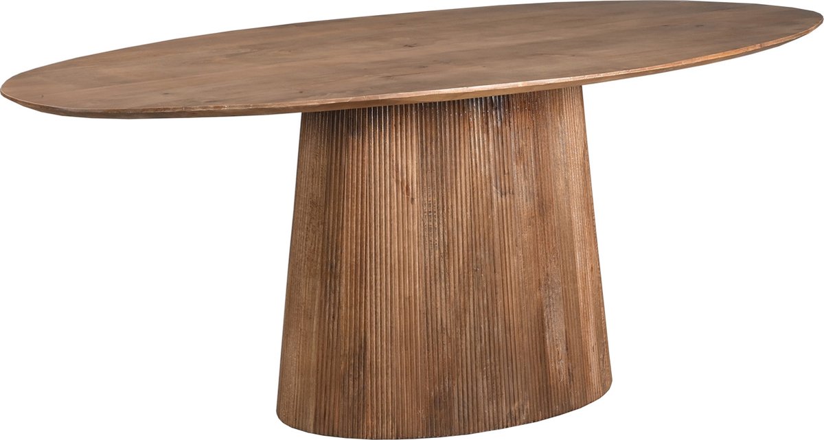 Old Inn - Eettafel Rome Ovaal Bruin 200cm