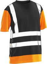 Jobman 5126 Hi-Vis T-shirt 65512651 - Zwart/HV Oranje - S