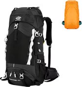 Bol.com WoYoW®-Backpack 60L -Rugzak-Hiking-Outdoor-Waterdichte-Wandeltas-Capaciteitsuitbreiding-Regenhoes-Mannen-Vrouwen-Duurzaa... aanbieding