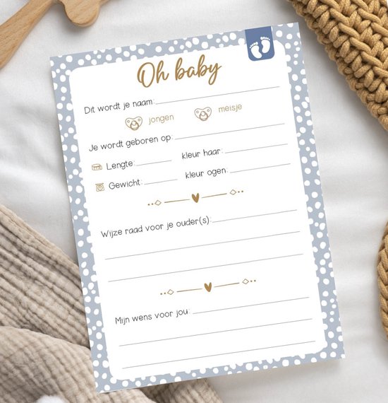 Babyshower spelletjes – Mama of papa quiz - GRATIS Raad-de-prijs