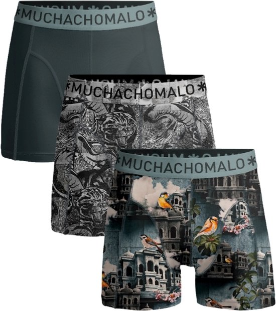 Muchachomalo Jongens Boxershorts - 2 Pack - Maat 158/164 - Jongens Boxershorts