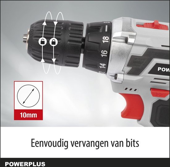 PowerPlus POWX0041LI Boor/schroevendraaier 12 V lithium
