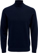Only & Sons Trui Onswyler Life Roll Neck Knit Noos 22020879 Dark Navy Mannen Maat - XS