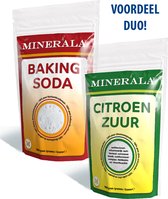 Duo-pack Baking Soda & Citroenzuur - 1000 gram – Minerala - 1000 gram Baking soda & 1000 gram Citroenzuur