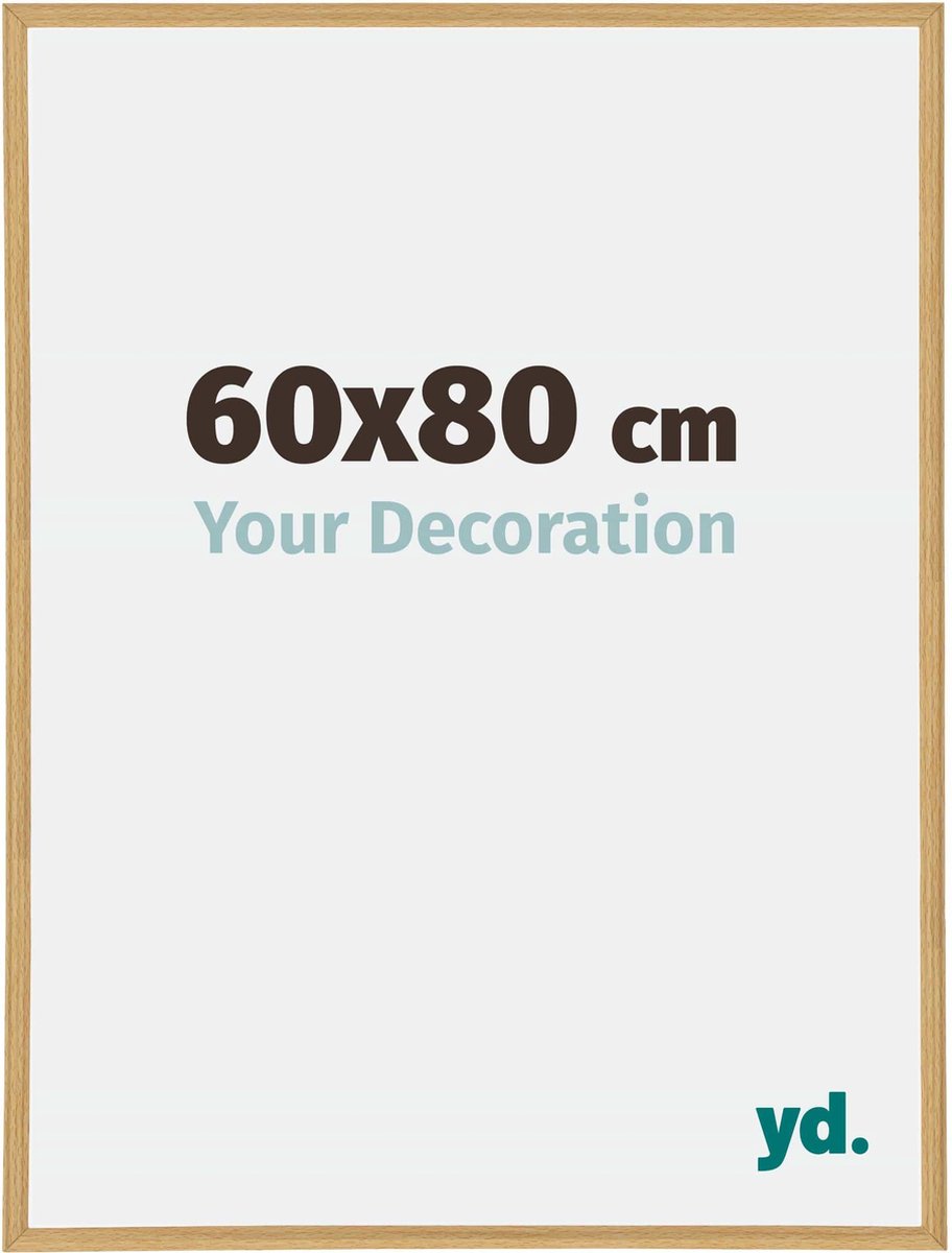 yd. Your Decoration - Fotolijst 60x80 cm - Kunststof - Beuken Licht - Annecy