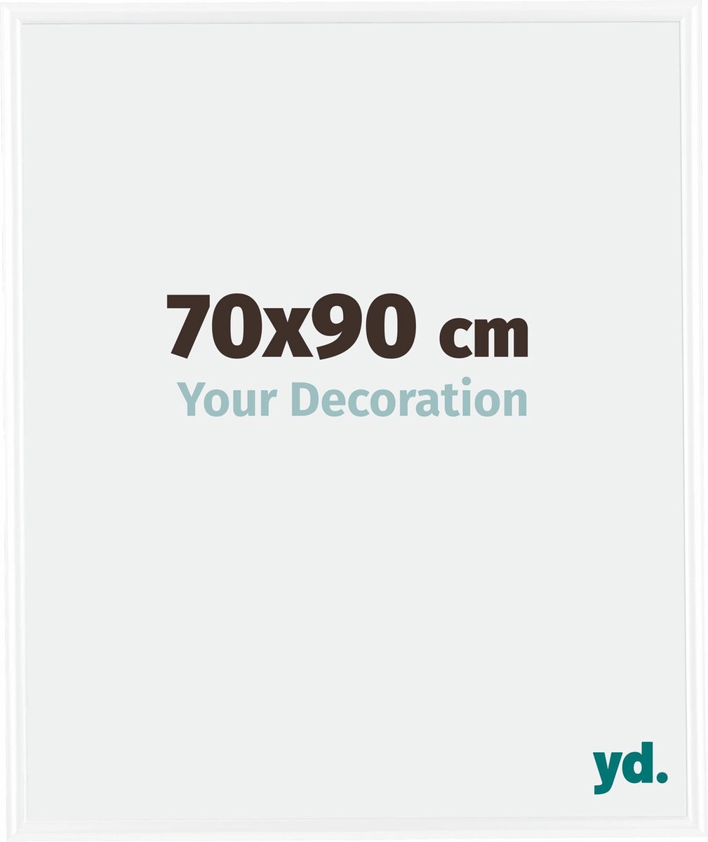 yd. Your Decoration - Fotolijst 70x90 cm - Kunststof - Wit Hoogglans - Bordeaux