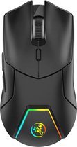 HXSJ T40 Draadloze Gaming Muis - 2.4GHz / Bluetooth - Ultra licht - RGB Verlichting - Zwart