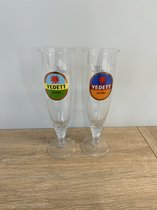 Vedett voetglas 2x 33cl voetglazen bierglas bier glas glazen bierglazen speciaalbierglas