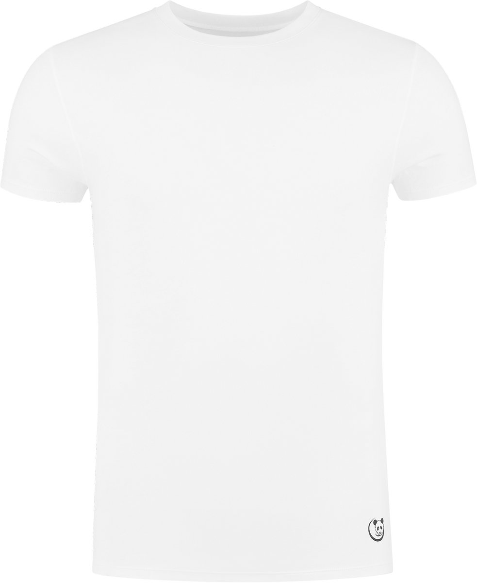 2-pack B.Bocelli Shirt - Heren - ronde hals - korte mouw - wit - maat S