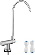Bol.com Inklapbare kraan voor omgekeerde osmose en waterfilter met 1/4 inch en 3/8 inch aansluiting - 360° draaibaar ontwerp met... aanbieding