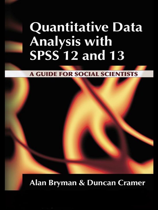 Quantitative Data Analysis with SPSS 12 and 13 - cover