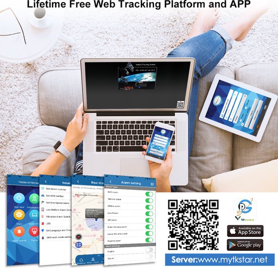 4G GPS Tracker Mini, Met Simkaart Werkt In De EU, Realtime Tracking Met Sos Alarm Draagbaar Formaat Voor Auto Camper Auto Vrachtwagen Verwijderbare Magnetische Achterkant