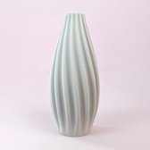 Dastium Home - 3D geprinte vaas Fleur - Mat Wit - 50 cm - Luxe vaas voor zijden bloemen - Woonaccessoires