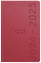 Ryam - Docenten Agenda DeLuxe - 2024-2025 - Rood - A5 - 1 Week op 2 pagina's - Hardcover