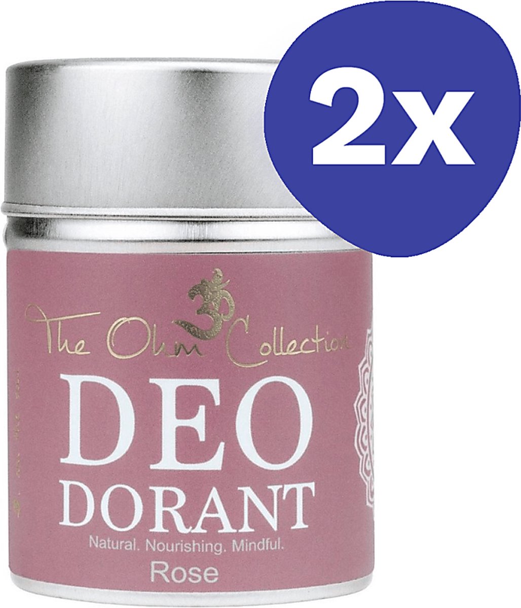 Goedkoopste The Ohm Collection Deodorant Poeder Rose (2x120gr