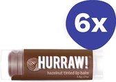 Hurraw Hazelnut Getinte Lippenbalsem (6x 3,4gr)