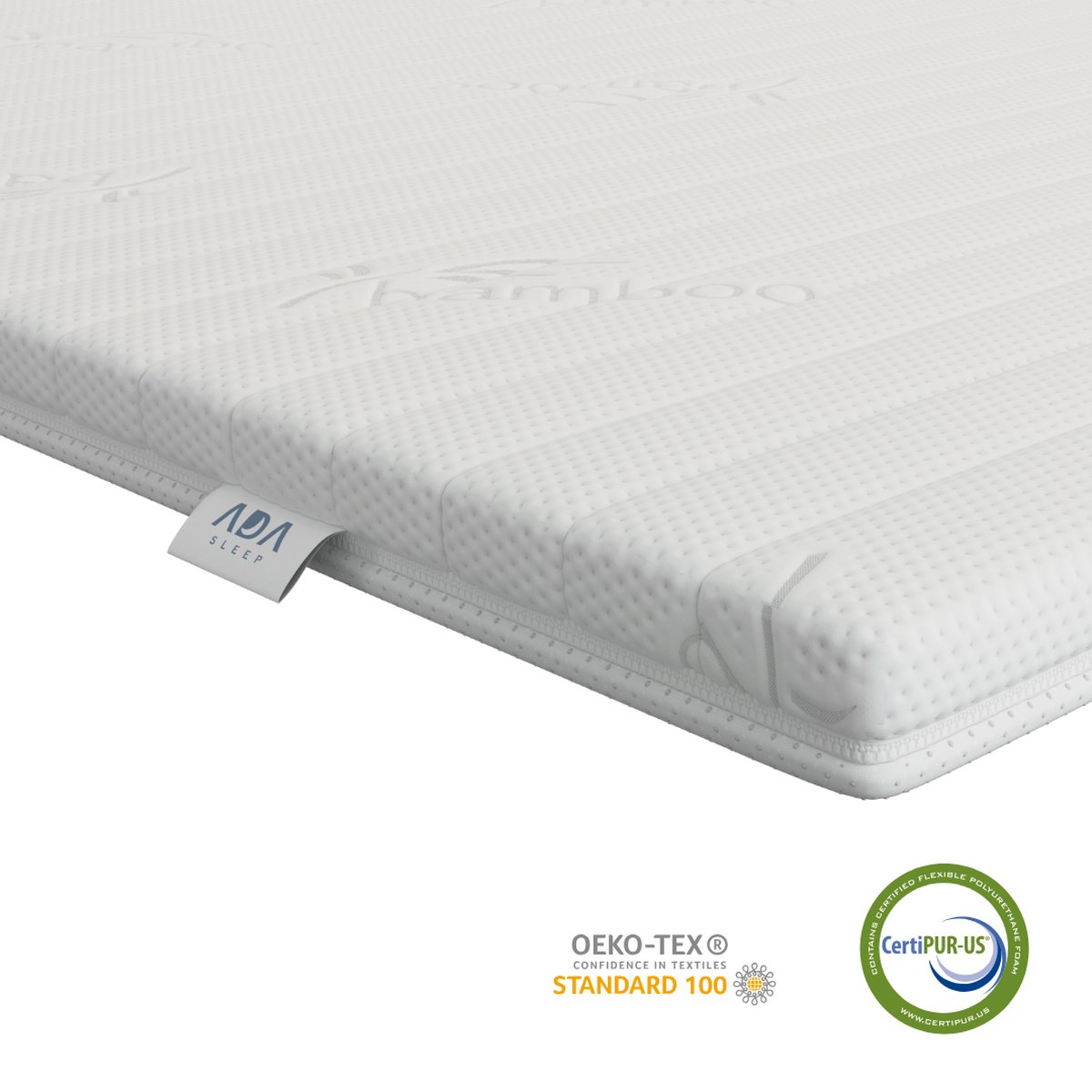 Koudschuim topper 120x190 - medium hardheid topmatras - circa 6-7 cm - afritsbaar - wasbaar - orthopedisch - hypoallergeen topdek matras - CertiPUR® en Okoetex gecertificeerd