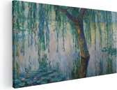 Artaza Peinture sur toile représentant un saule pleureur par Claude Monet – 60 x 30 – Klein – Photo sur toile – Impression sur toile