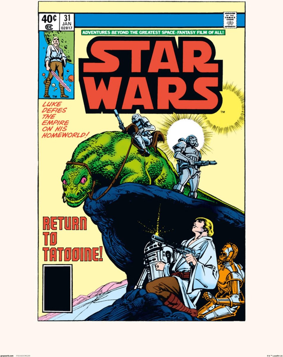 Grupo Erik Kunstdruk Star Wars - 31 Return To Tatooine 30x40cm Divers