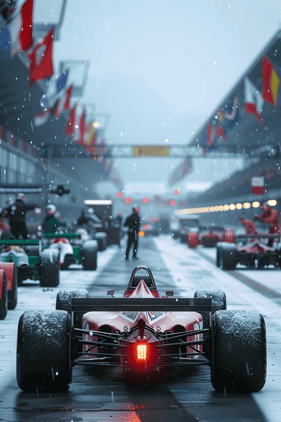 Affiche du circuit F1 | Affiche de piste de course | Affiche de sport automobile | Formule 1 Affiche | Affiche Thema Vitesse | Affiche de Décoration sportive | 50x70cm | Décoration murale | Affiche murale | S2334MT | Convient pour l'encadrement