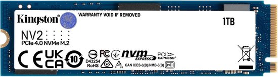Kingston (NV2 PCIe 4.0 NVMe SSD) – 1TB – Gen 4×6