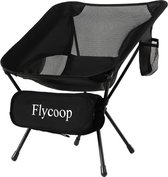 Campingstoel, opvouwbare campingstoel, draagbare campingstoel, 150 kg, vouwstoel, ultralicht, kleine klapstoel met draagtas voor picknick, outdoor, wandelen, zwart (1)