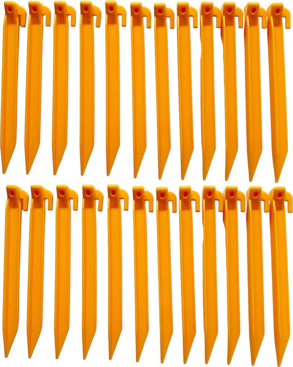 Redcliffs Outdoor Gear Tentharingen - Tentaccessoires - 24 Stuks - 22cm - Kunststof