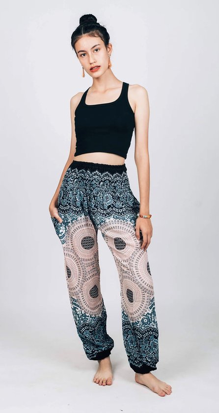 Sarouel - Pantalons de yoga - Pantalons d'été - Pour femmes et hommes - Grand; taille 44, 46 et 48.