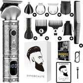 Tondeuse à barbe 6 en 1 pour homme - Tondeuse pour barbe et corps - Incl. 6 accessoires - Bodygroomer Men - Bodytrimmer Men - Tondeuses - 0.5-15MM - Nez et Oreille - Multitrimmer