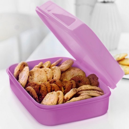 Boîte De Conservation Tupperware Carrée Ventilée 4,2L - Turquoise - Bon état