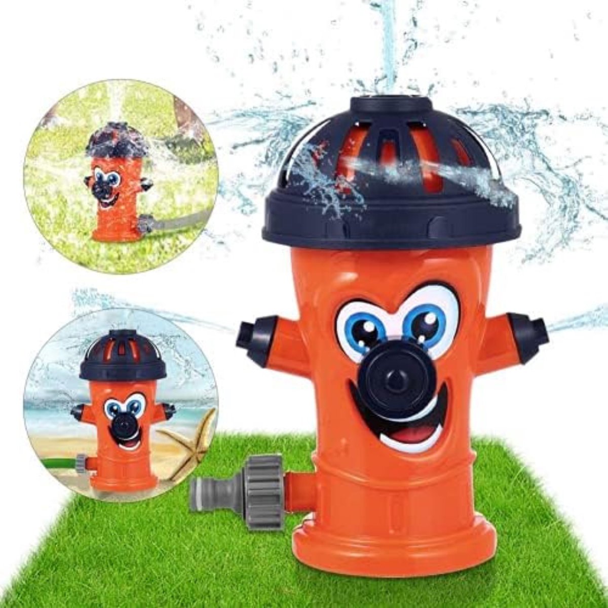 Gratyfied - Waterspeelgoed buiten - 14 x 21 cm - 280 g - Oranje brandkraan