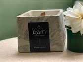 Bougies parfumées BAM orchidée noire dans une boîte en bois - coffret cadeau avec 2 bougies - cadeau