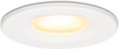 HOFTRONIC Venezia - LED Inbouwspot voor badkamer, binnen en buiten - 6 Watt 460 lumen - Zaagmaat: Ø60-75 mm - IP65 waterdicht - Dimbaar - Wit - Zeer warm wit tot warm wit (dim to warm) - Plafondspots inbouw