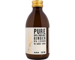 G'nger Pure - Gembersap - Gembershot - 94% Gember - Biologisch - 250ML