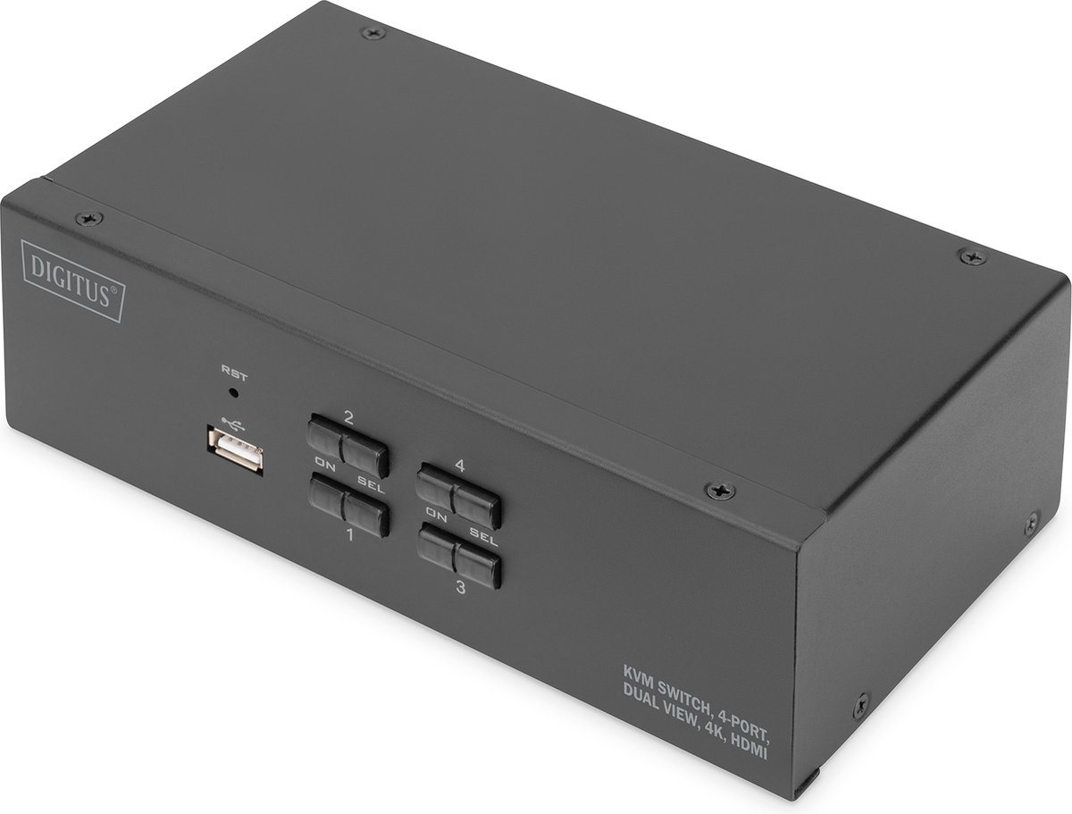 Digitus DS-12883 KVM-switch Zwart