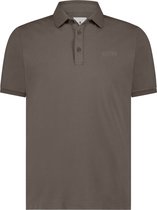 State of Art - Piqué Polo Bruin - Modern-fit - Heren Poloshirt Maat 3XL