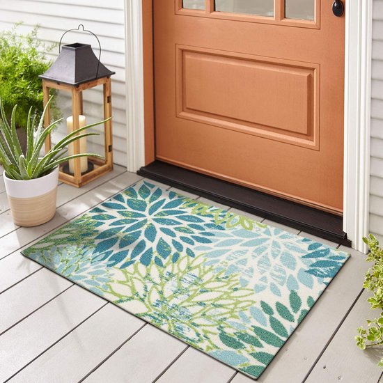 Deurmat outdoor tapijt weerbestendig, outdoor deurmat, groot: 50 x 80 cm