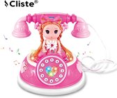 Cliste Princesses Téléphone Bébé avec lumière et Musique - Jouets speelgoed smartphone d'apprentissage électronique - Cadeau pour les enfants de 6 mois et plus - Jouets Bébé