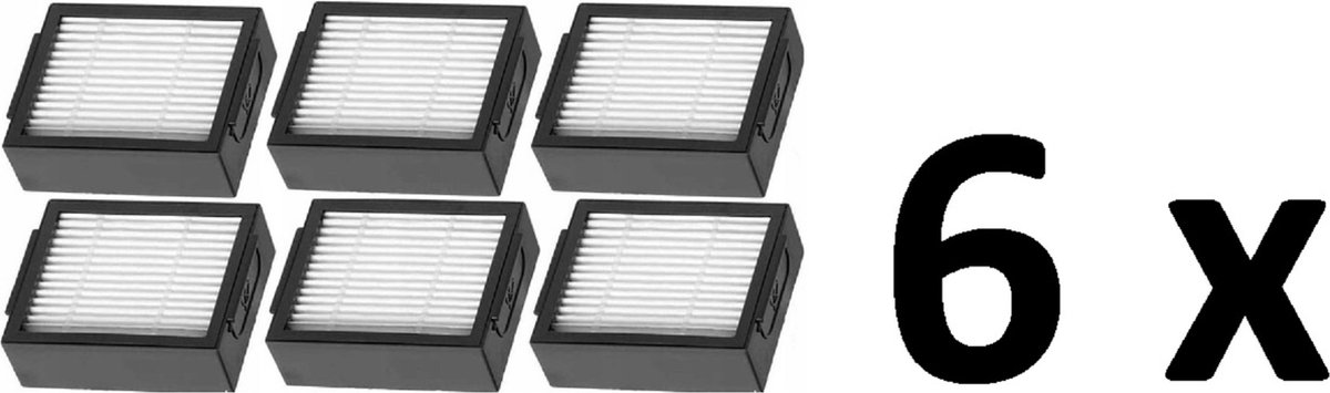 6 x filter HEPA vervanging geschikt voor iRobot Roomba e4 Roomba e5 Roomba e6 Roomba i3 Roomba i4 Roomba i5 Roomba i6 Roomba i7 Roomba i7+ Roomba i8. Hoogwaardige vervanging - 6 filters
