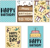 Cartes d'anniversaire - Lot de 10 x carte d'anniversaire
