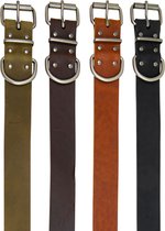 Animal Boulevard Ab30098 - Hals- En Leibanden - Hond - Ab Country Leather Halsband Bruin-12mmx24-32cm - Maat: 12mmx24-32cm