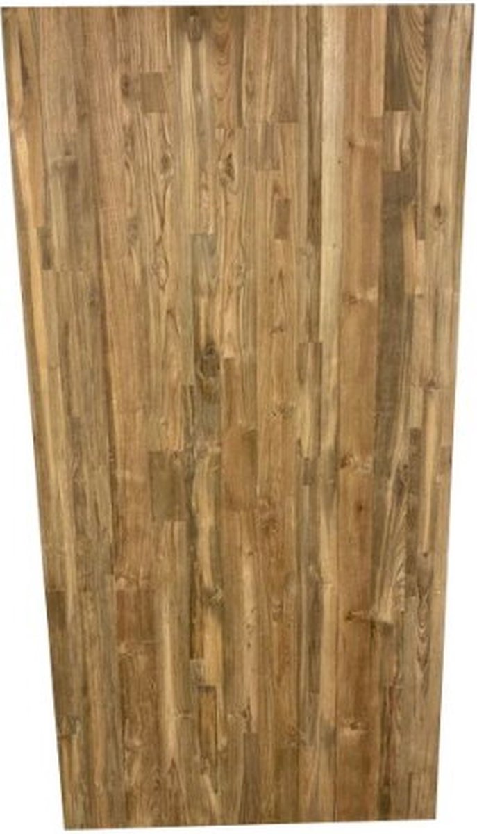 Meubelplaats Teak Solid Table top with T-Iron 220 Naturel